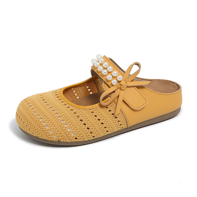 2025 Korean Style Summer New Half-Slip White for Women Ins Breathable Student Height Increasing Casual Designer Women's Shoes Street Shooting