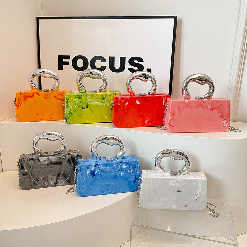 European and American new acrylic personalized shiny spicy girl shoulder trend bag designer bag trend multifunctional women s crossbody bag