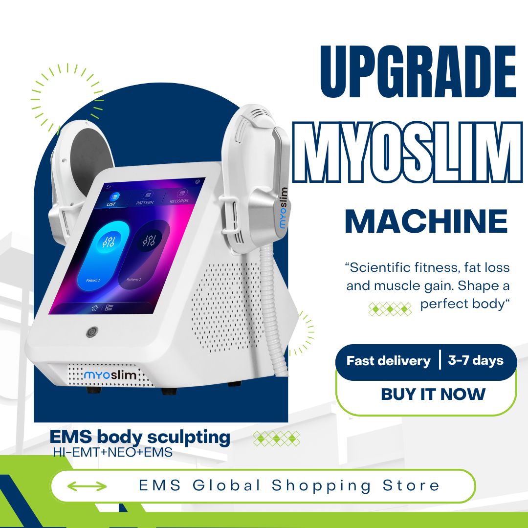 Professional EMS Body Slimming Device Myoslim For Beauty Salon Lose Belly Fat Tone Muscles and Firm Skin With RF Technology