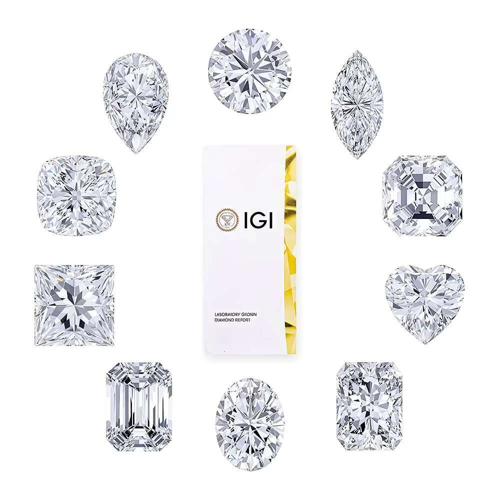 Princess Lab Diamond by Lucine Jewelry Geometric Precision Excellent Polish Princess Lab Diamond