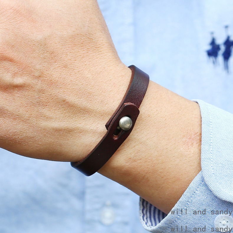 Fashion Leather Bracelet Retro Button Bracelets Star Charm Multilayer Stacking Bangle Cuff Wristband for Women Men Father Birthday Gift Fashion Jewelr