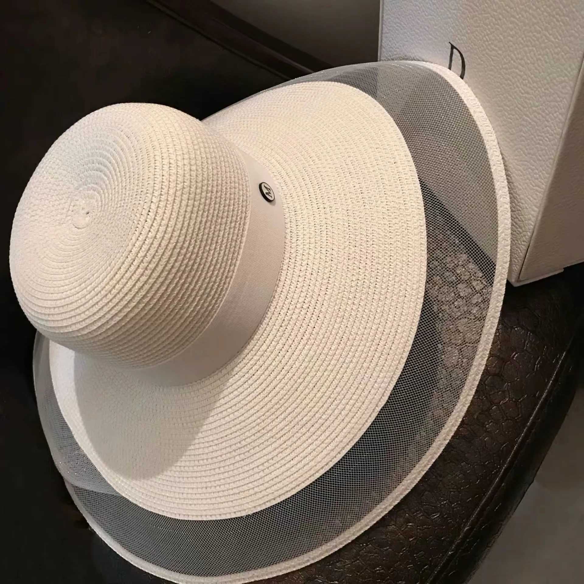 Bucket Hat Summer Hats for Women Fishing Hat Woolen Rhinestone Solid Color Bucket Hat Leisure Outdoor Beach Sun Hat Y250707