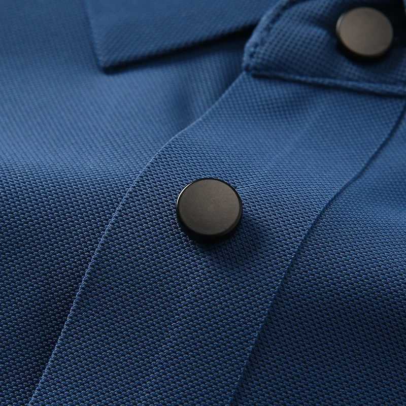 2024 Summer New Polo Shirt Men 3 Buttons Casual Work T Shirts Quick Dry Short Sleeve Golf Shirt High Quality Plus Size Y250707 Y250707