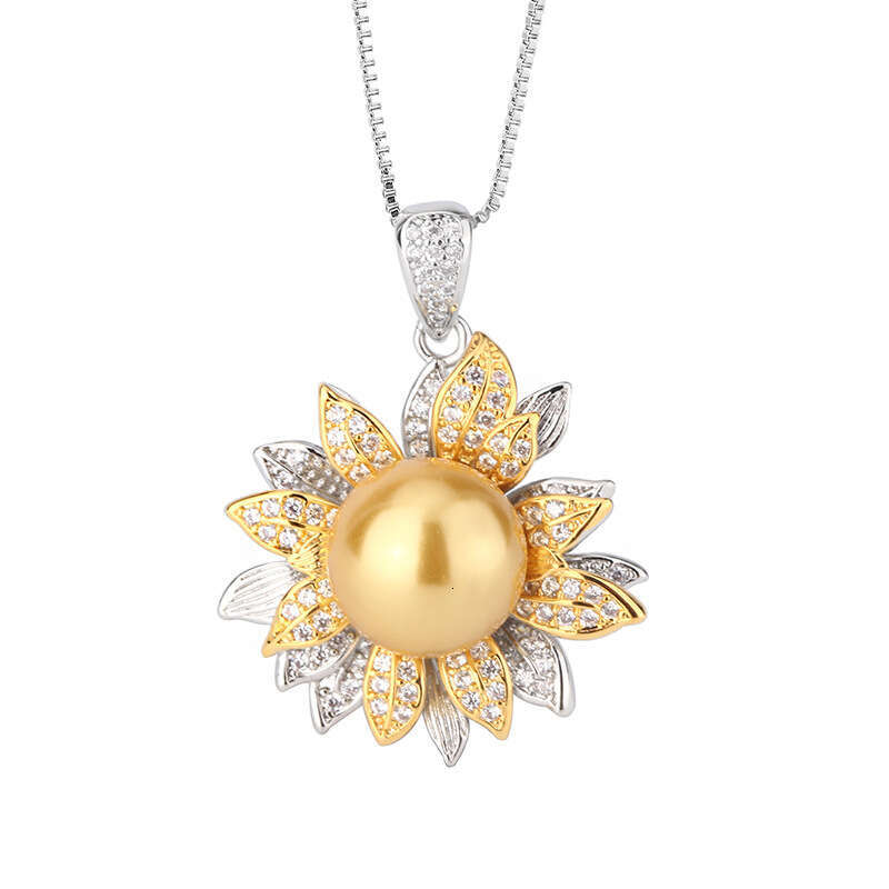 Set Jewelry Imitation Natural Pendant Ring S Sier Needle Earrings Pearl Two-Tone Electroplating Women 616