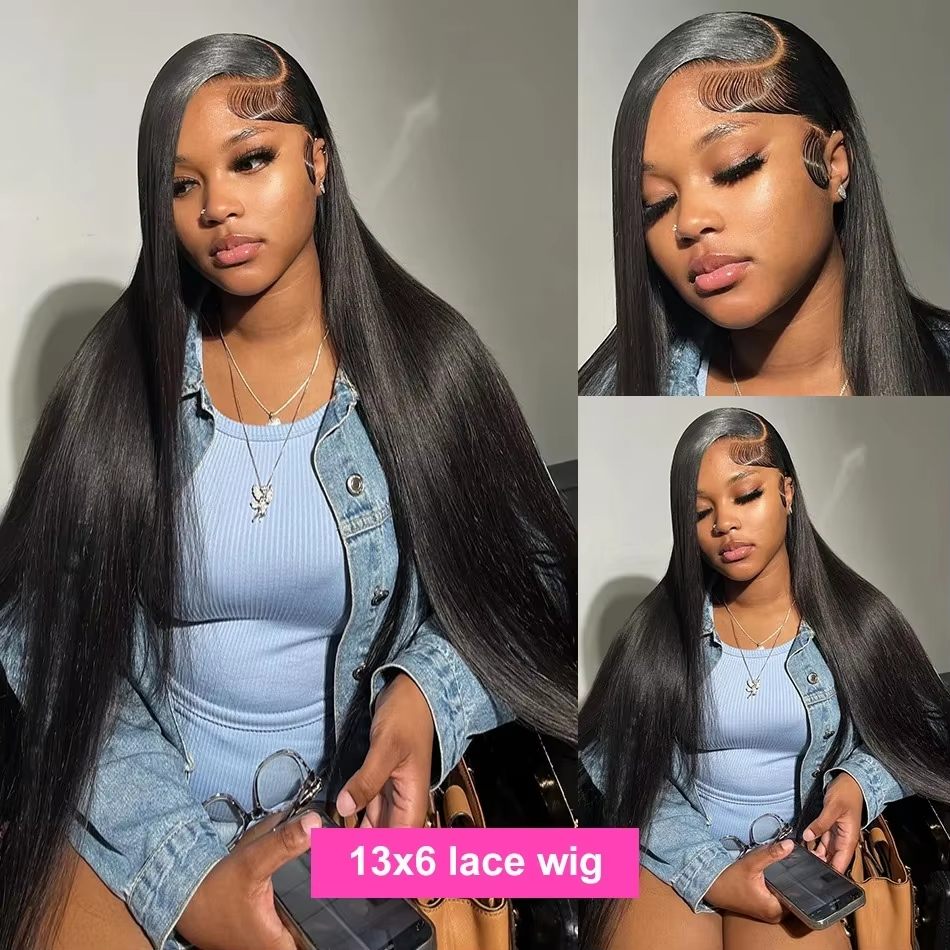 HD Lace Frontal Wig 28 30 inch Bone Straight Synthetic Human Hair Wigs 220% 13x4/6 Lace Front Wigs 5x5 Human Hair Lace Closure Wigs