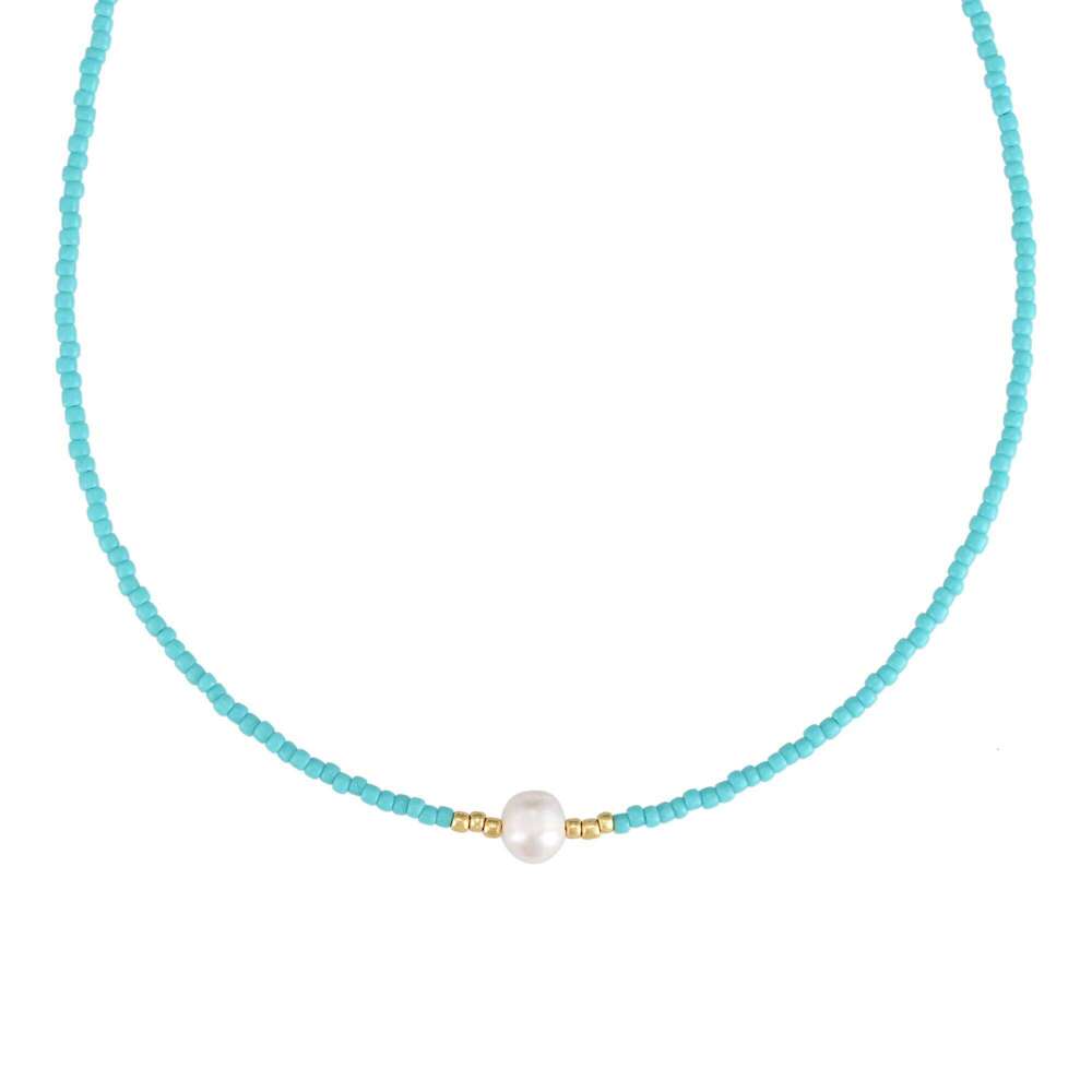 Bohemian Beaded Fashion Accessories Serenity Pearl Handmade Jewelry Necklace