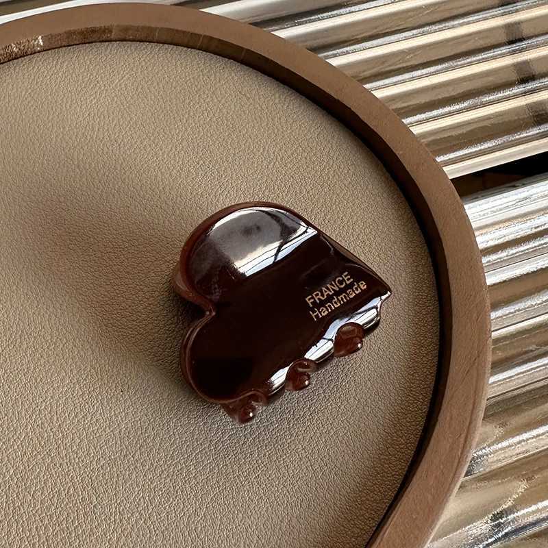 3.5cm Small Hair Claw Acetate Hair Crabs for Girls Cute Heart Shaped Hair Clips Children Women Hair Accessories Y250707