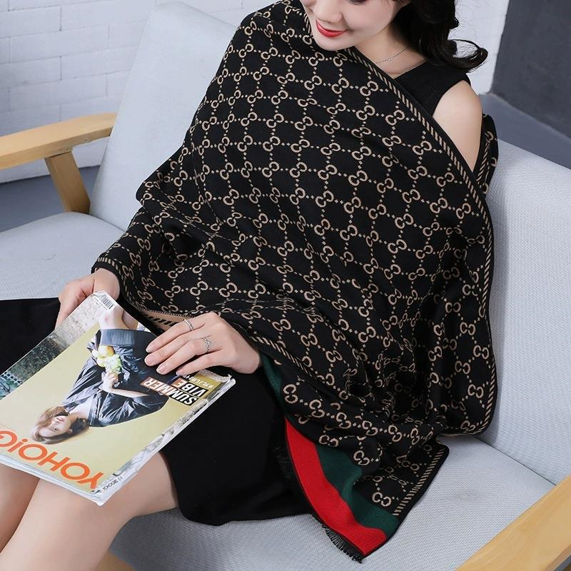 Designer Free shipping Popular scarf winter cashmere blend large shawl warm letter cashmere scarf cold and comfortable neck