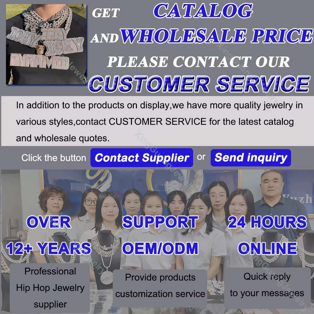 NEW Fashion 18k Gold Plated 13mm Hip Hop VVS Moissanite Diamond 925 Sterling Silver Cuban Link Chain Come with GRA Certificate