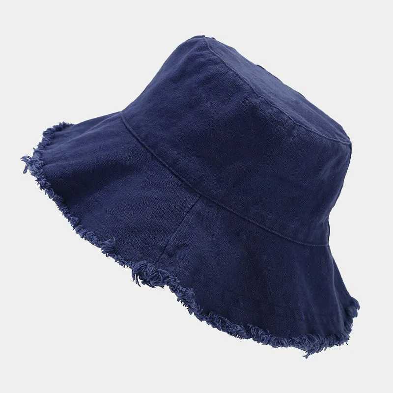 Women Summer Bucket Hat Sun Protection Beach Fisherman Cap Wide Brim Casual Style for Outdoor Activities Y250707