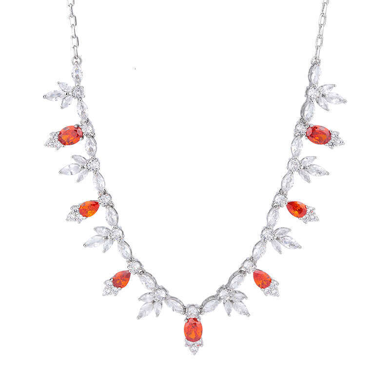 New High-End Floral Jewelry Banquet Dress Accessories Set Elegant Earrings Necklace Tassel Exquisite Pendant 317