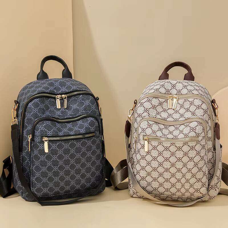 DHessentials Fashion Print High Capacity Double Layer Out Door Travel Shoulder Backpack