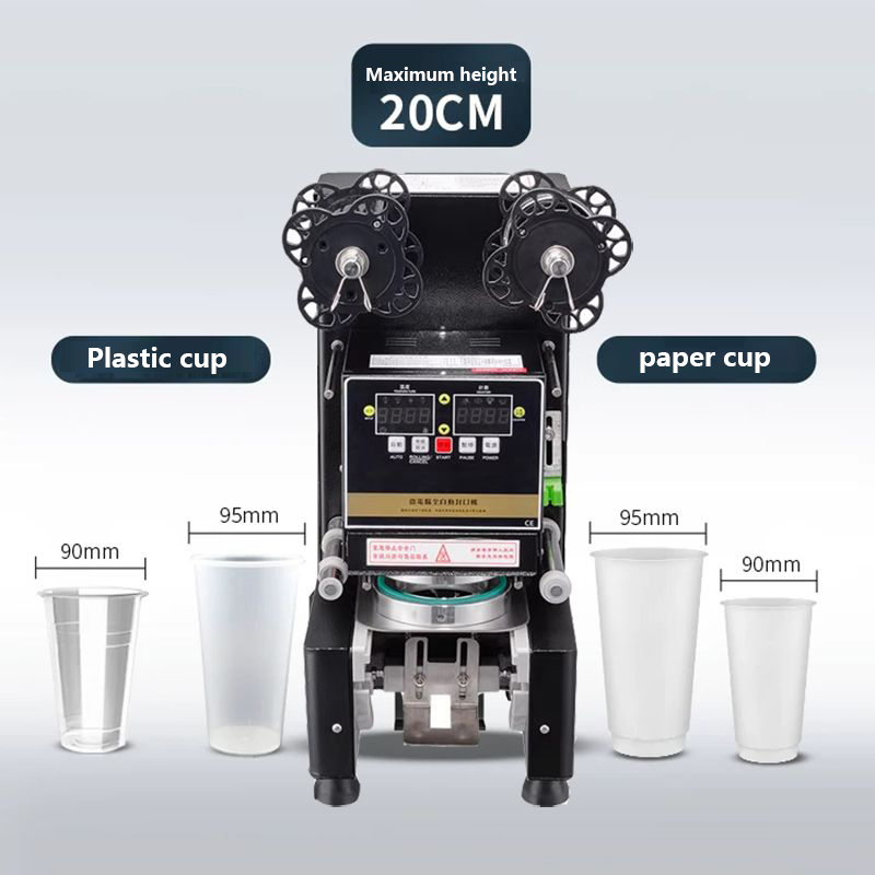 Paper cups plastic cups Fully automatic commercial bubble tea special cup sealing machine for milk tea shops sealing machine
