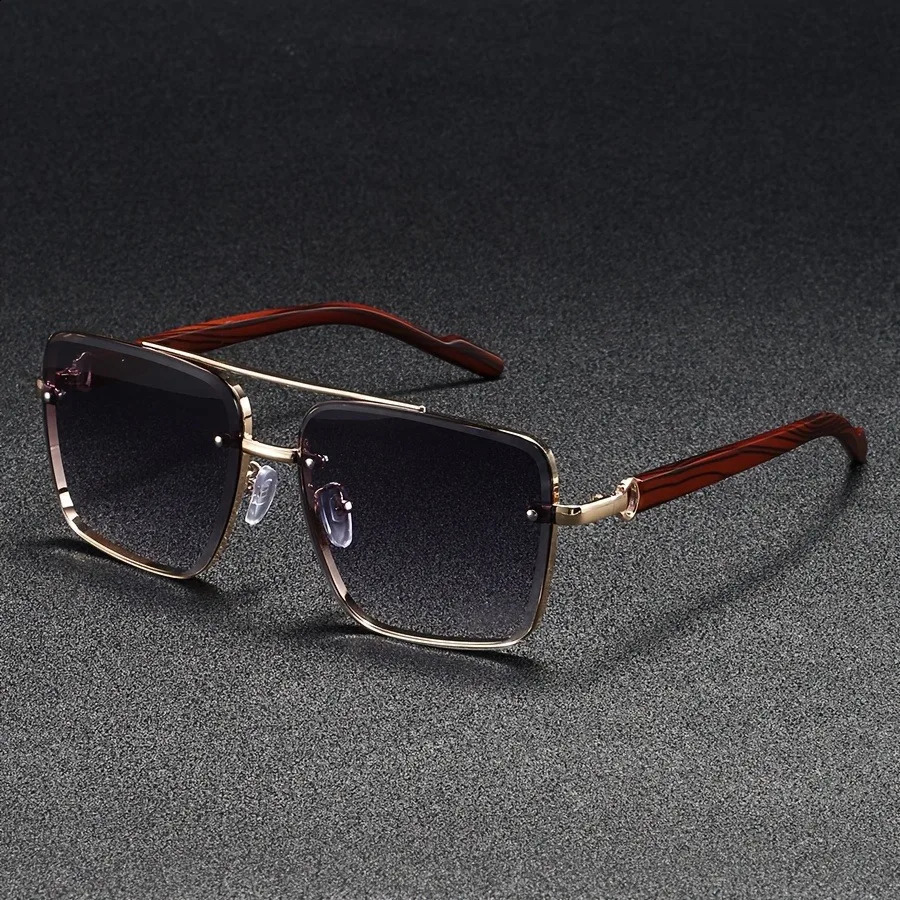 y Square Sunglasses For Men Wooden Vintage ner Fashion Glasses Women Vacation Men 250707