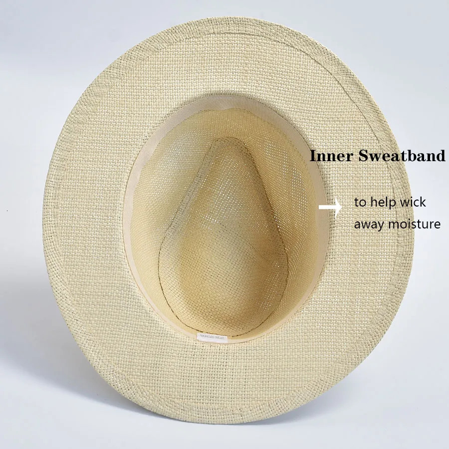 Summer Casual Straw Hats For Women Men Panama Trilby Jazz Hat Outdoor UV Protection Beach Bonnet 250707