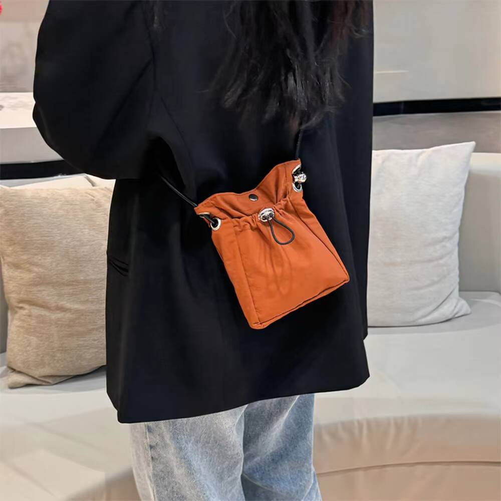 Nylon Soft Mini Phone Wallet Multifunctional Square Shoulder Crossbody Canvas Purse Messenger Bag ddmynov