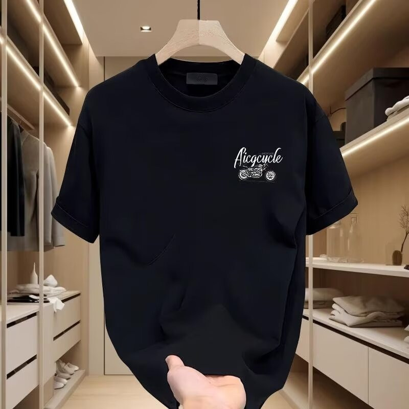 free shipping for man a trendy and stylish men's short-sleeved T-shirt with printed patterns