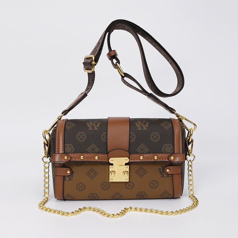 Designer High-End Feel for Women 2025 New Korean Style Color-Block Casual Simple Commuter Phone Shoulder Crossbody Light Luxury Women's Bag