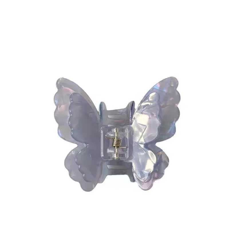Acetate Double-Layer Butterfly Hair Claw Colorful French Style Retro Elegant Hair Clamps Women Sweet Hairpins Hair Styling Tools Y250707