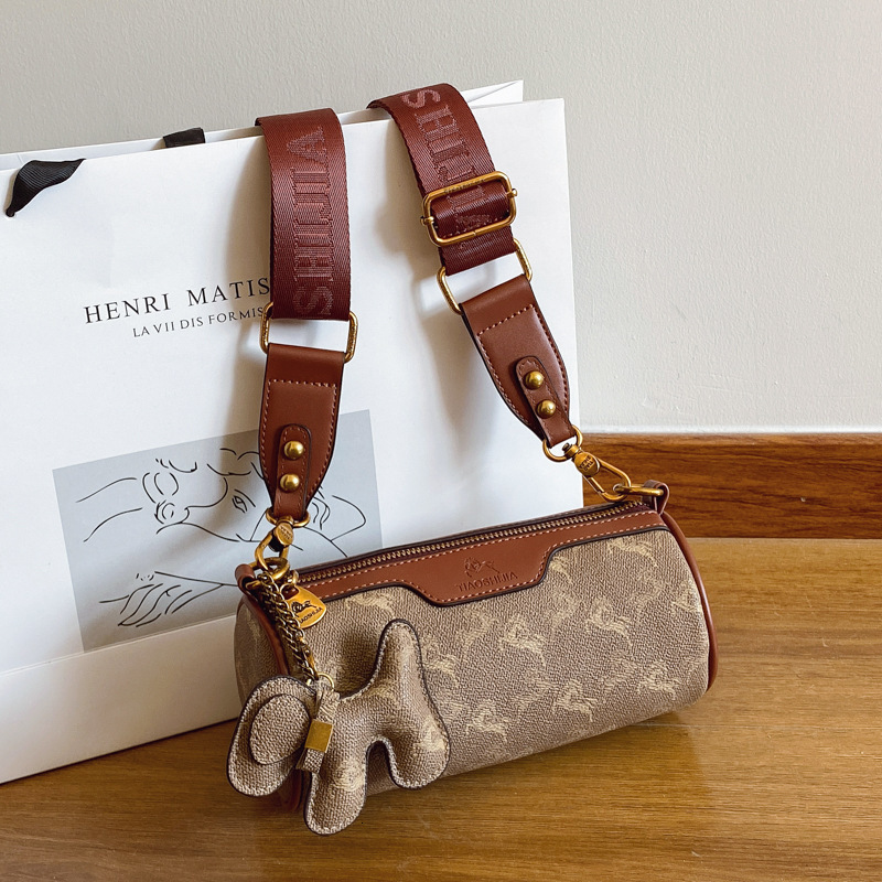 Designer for Women 2025 New High-end Versatile Elegant Printed Small Boston Fashion Shoulder Crossbody Light Luxury Women's Bag