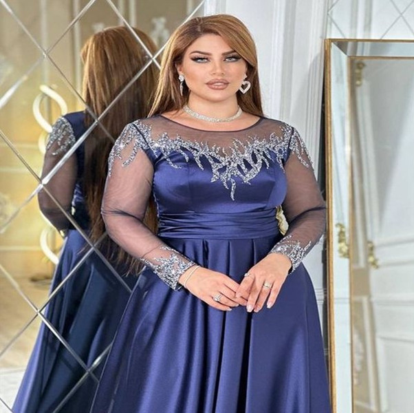 Nov Aso Ebi Arabic A-line Sequined the Bride Dresses Sexy Satin Evening Prom Formal Party Birthday Celebrity Mother of Groom Gowns Dress 0708