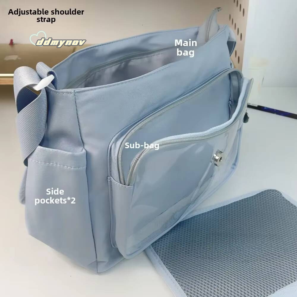 Y2K Japanese Harajuku School Bags for Teenage Girls New 2024 Transparent Itabag Crossbody DIY Badges Display Plate Ita Bag ddmynov