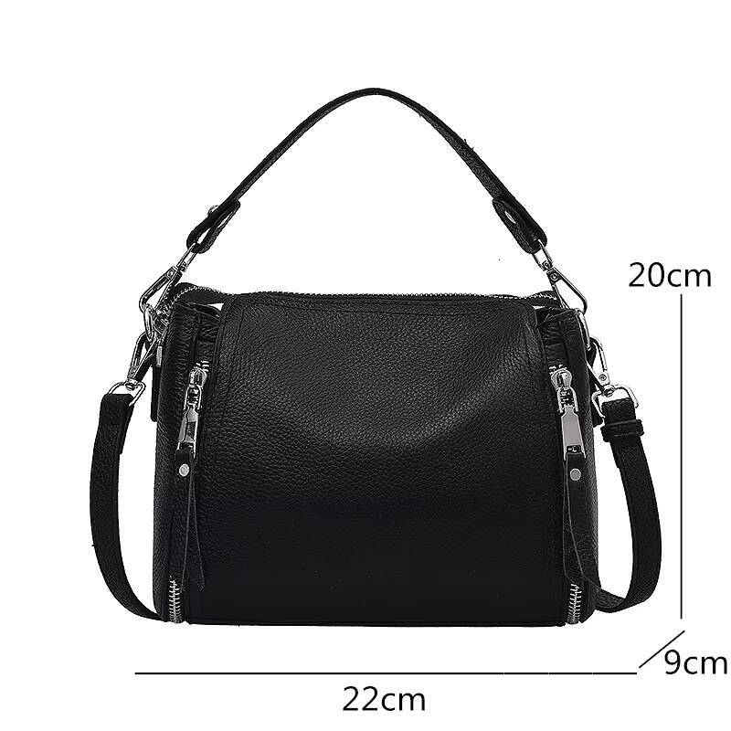 100 Genuine Leather Handbags Cowhide Women Shoulder Fashion Luxury Ladies Messenger Bags High Quality Female Tote bag ddmynov
