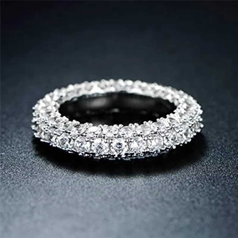 925 Sterling Silver Womens Ring Series with Brilliant Cubic Zirconia Fashion Rings Wedding Engagement Bands Jewelry XJ250707