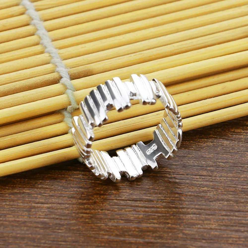 100% New Personality Fashion 925 Sterling Silver Irregular Ring Retro Finger Ring For Men Women Lovers Jewelry Gift XJ250707