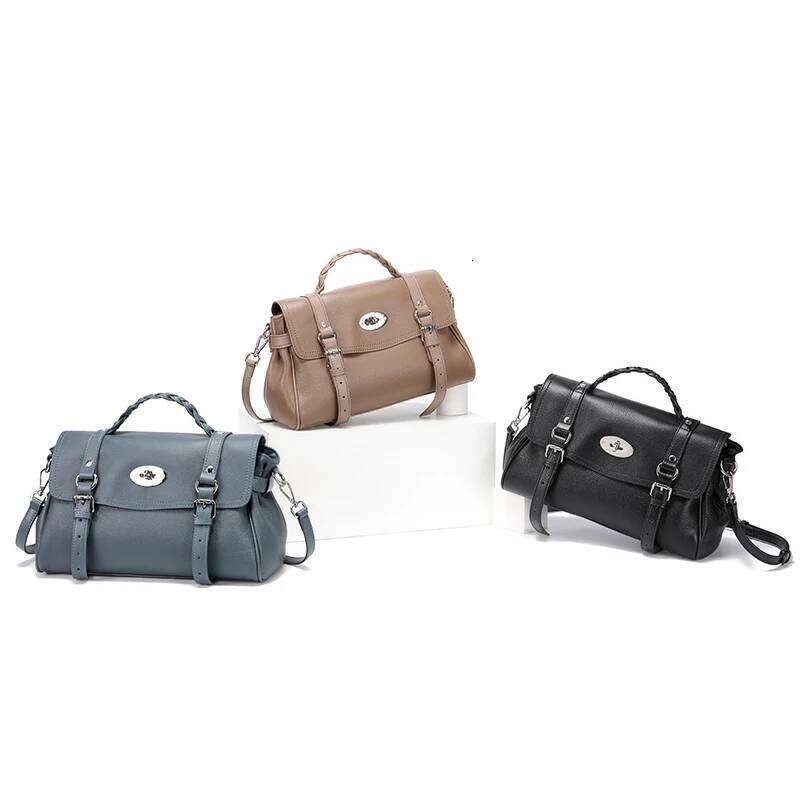 Women's Cowhide Genuine Leather Shoulder Bags Ladies Soft Fashion Design Bag Female Tote Handbag High Quality New
