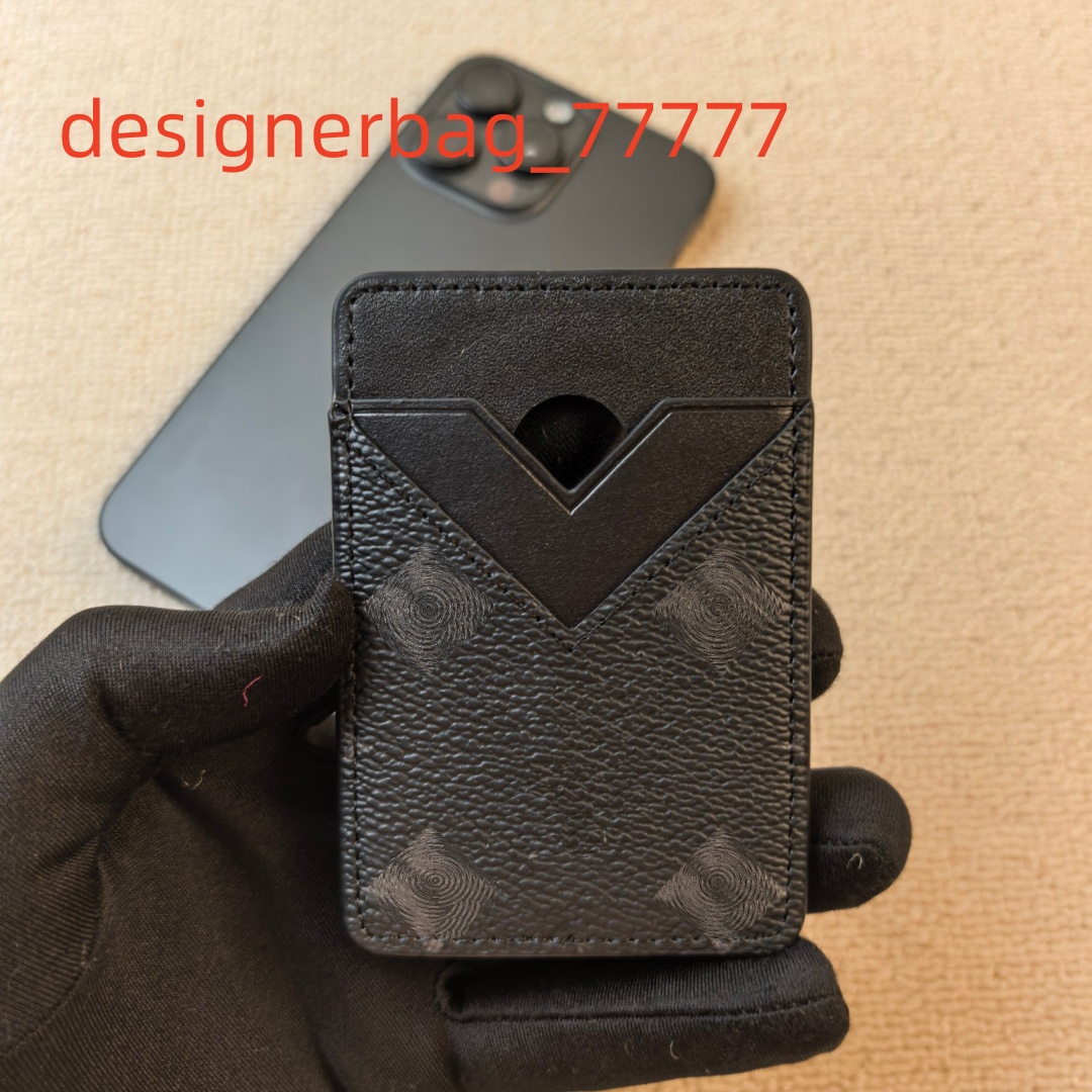 fashion designer wallets for men designer's Magnetic clamp card holder credit card holder transportation cards wallets ID card bag with box