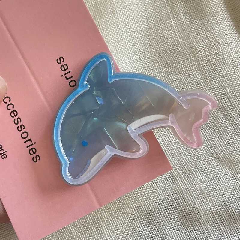 Ocean Series Cute Dried Minnows Barrettes Starfish Dolphin Hairpin Girl Side Clip Bangs Clip Hair Accessories Y250707