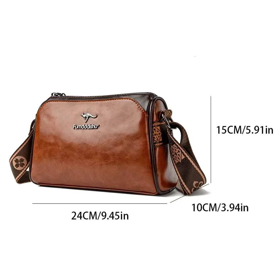 Women High Quality Soft Leather Shoulder Bags Luxury Designer Purses Crossbody Bag Ladies Vintage Messenger Commuting Sac A Main ddmynov