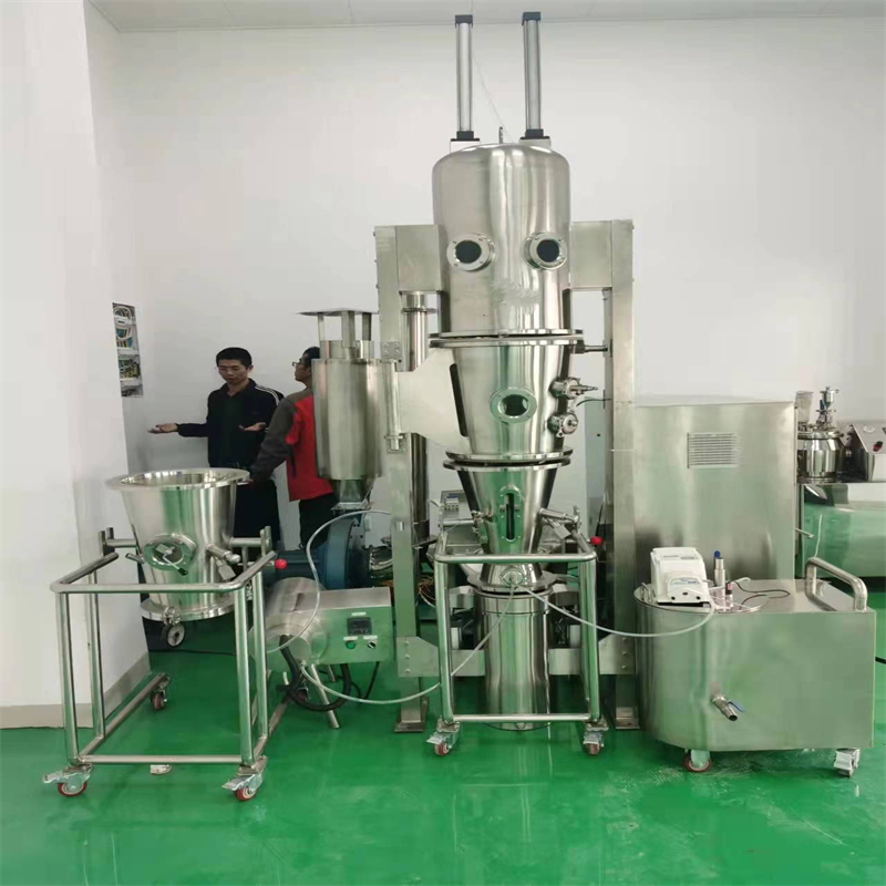 High Efficiency Fluidized Fluid Bed Granulating Granulator Equipment Dryer Machine
