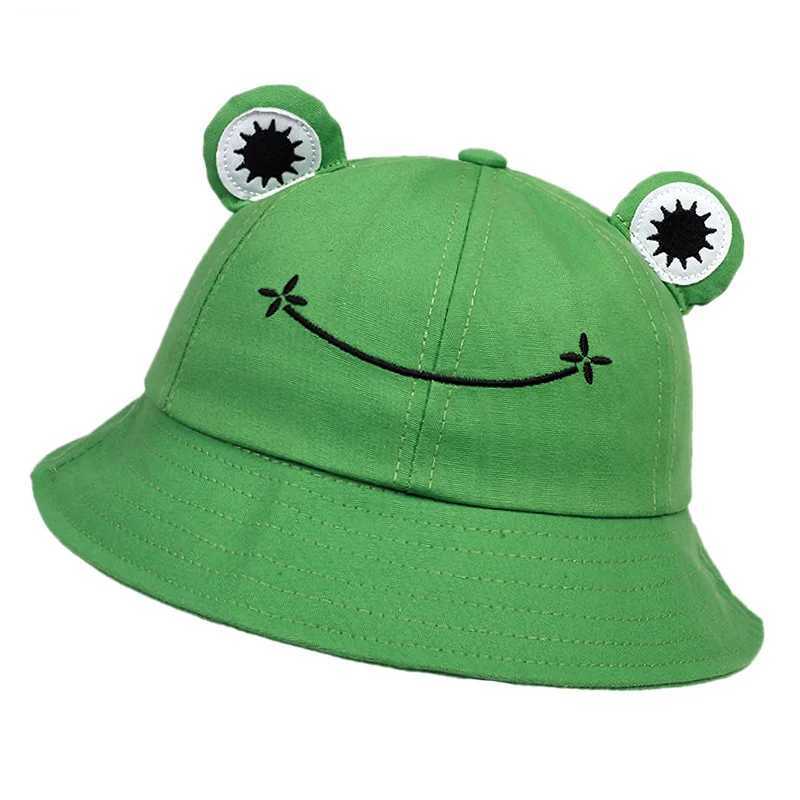 Child-Parents Frog Bucket Hat For Women Summer Autumn Plain Female Panama Outdoor Hiking Beach Fishing Sunscreen Women Bob Caps Y250707