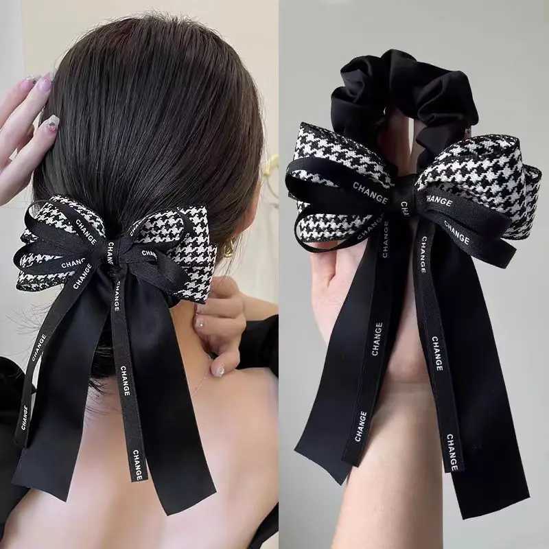 Women Luxury Korean Style Barrettes Headwear Hair Accessories Rhineston Tassel Hair Clips for Women Girls Fabric Bow Hairpins Z250707