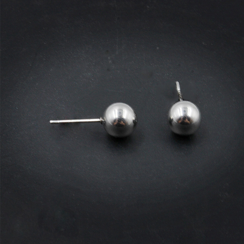 INS Style Square Shape Titanium Steel Jewelry: Elegant Earrings Featuring Sparkling Zirconias for Personalized Chic Look TM0006