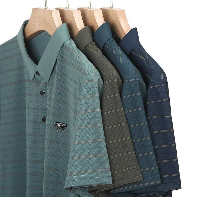 Mens Badge Casual Fashion Short Sleeved Polo Shirt Summer Comfortable Top Y250707 Y250707