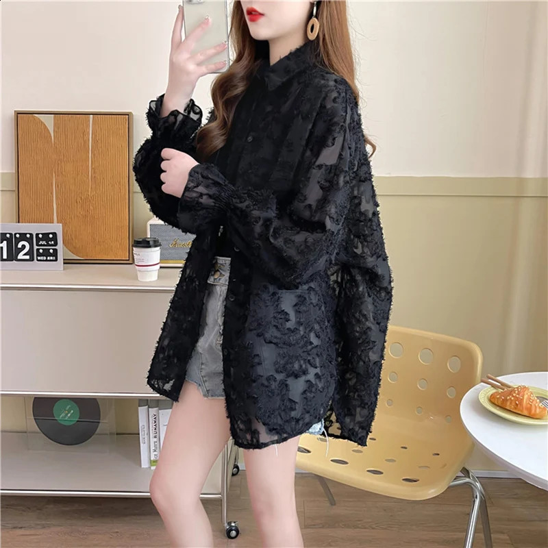 Vintage Sunscreen Women Summer Thin Coat Loose Cardigan Shirt Sun-Protective Clothing Long Sleeve Windbreaker Top Female Y2k 250703