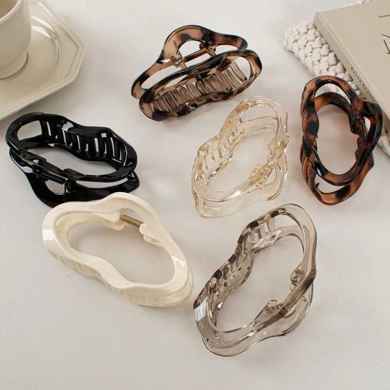 Irregular Hollow Out Hair Claws Clips Women Girls Tortoiseshell Large Crab Hair Clamps Barrettes Clips Hair Accessories Fashion Z250707