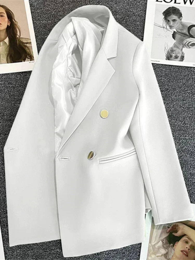 Spring Autumn in Womens Jacket Chic Elegant Casual Sports Suit Korean Fashion for Women Blazers 250625
