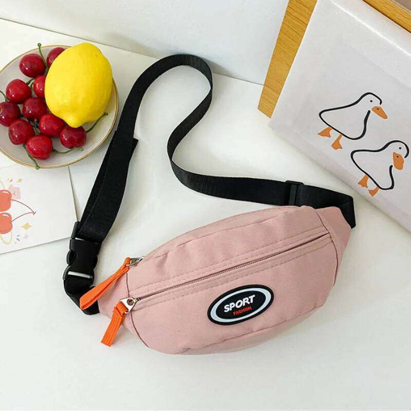 Cute Children Waist High Quality Canvas Belt Bags Designer Crossbody Chest Bag Female Solid Fanny Pack Hip Purse
