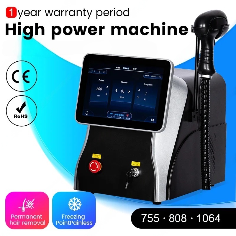 2025 New 3500W diode ice titanium body hair removal machine 755nm 805nm 1064nm portable alexandrine device permanent Painless hair removal