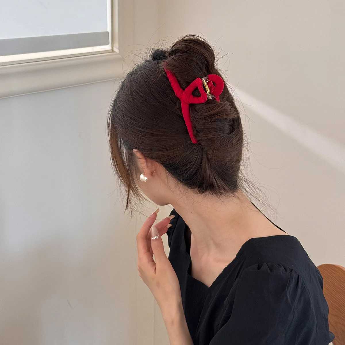 Hair clips for women Girl pin accesorios kpop large thick matte claw shark fascinators elegant crab Designer vintage popular new Z250707