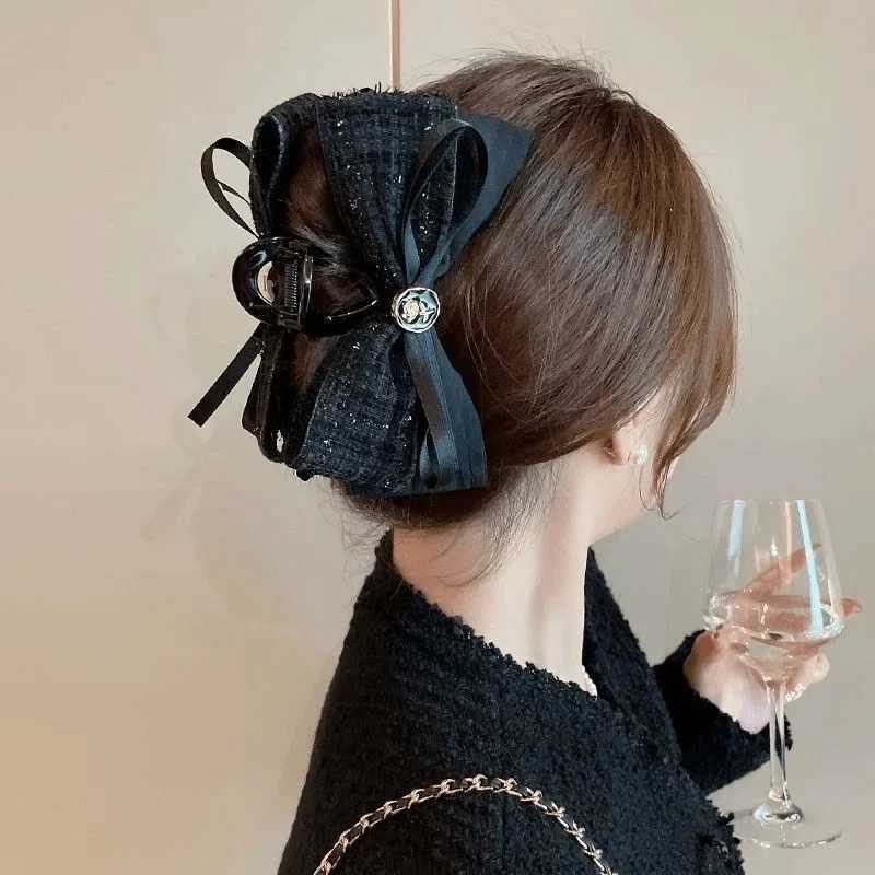 2025 Xiaoxiangfeng Hairpin Advanced Sense Bow Grab Clip Internet Celebrity New Hairpin Female Head Temperament Shark Clip Large Z250707