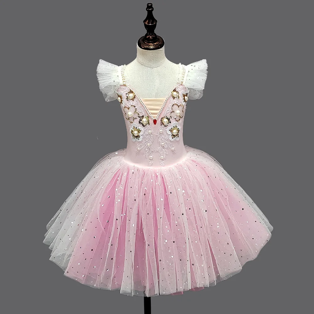 Girls' ballet dresses dance dresses children's sequin ballet dresses campus dance programs stage group performances ballet dancers' cos