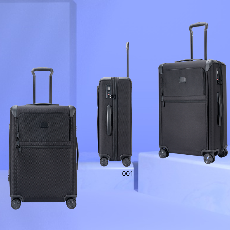 Black Waterproof Travel Duffel Bag with Zipper Closure for Easy Packing - Compact Size 20 Inches