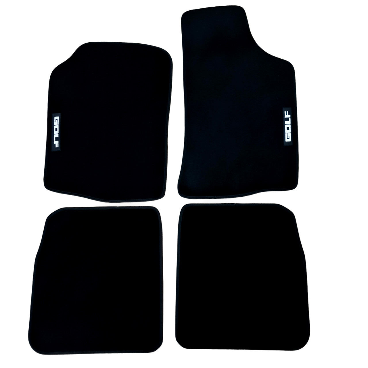 Car Floor Mats Velour For VW Golf Mk1 Waterproof Black Carpet Rugs Auto Liners