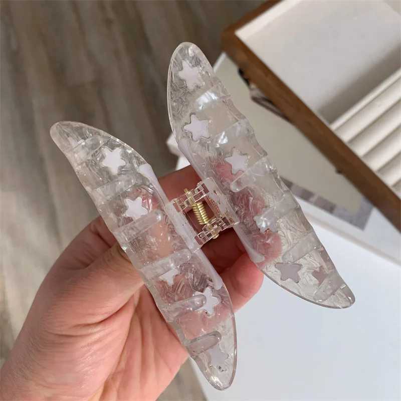 Creative Funny Acetate Sunflower Star Snail Hair Clip Claw For Women Medieval Sun Female Shark Hairpin Hair Accessories Tool Y250707