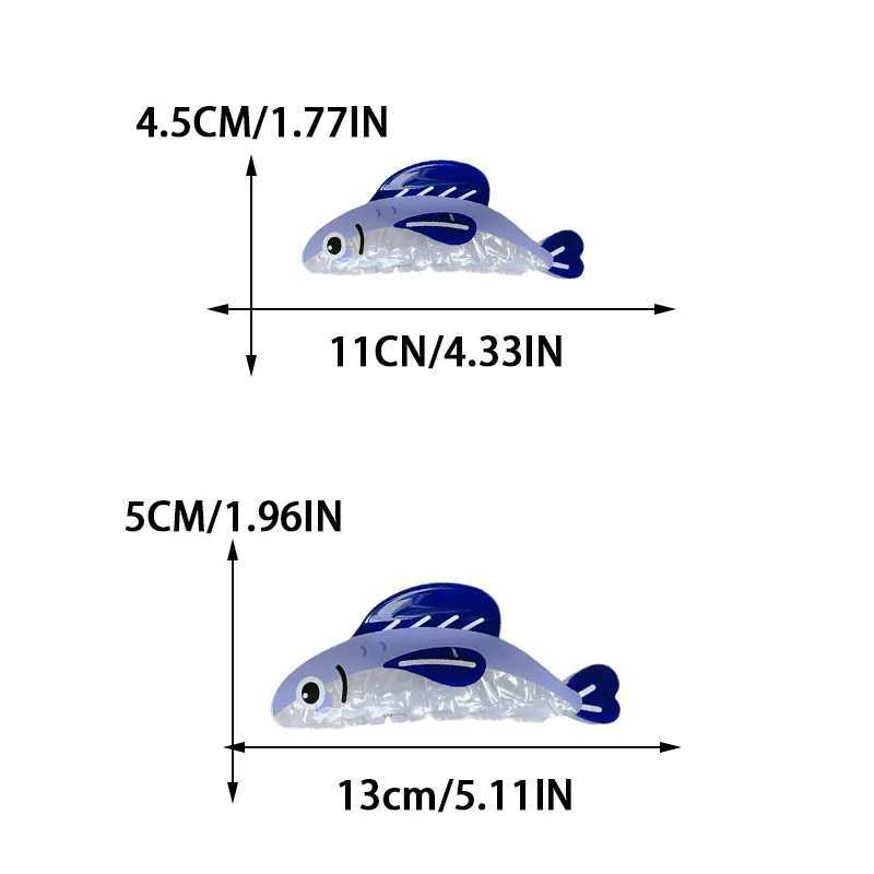 Creative Sardine Shark Clip Cute Fun Hair Clip Female Cute Temperament Fashion Hair Accessories Y250707